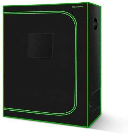 MELONFARM Grow Tent 48x24x60 Reflective 600D Mylar Hydroponic with Observation Window| Floor Tray and Tool Bag for Grow Light and Indoor Plant Growing 2'x4