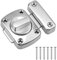 Kissral Loquet Porte Petit Serrures Verrouillage Porte de Sécurité Verrous en Alliage de Zinc Loquet pour Porte Salle de Bains Chambre Toilette avec 6 Vis