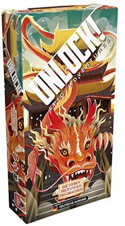 Asmodee, Unlock! – Die Sieben Prüfungen des Drachen, Familienspiel, Rätselspiel, 1-6 Spieler, Ab 10+ Jahren, 77+ Minuten, Deutsch