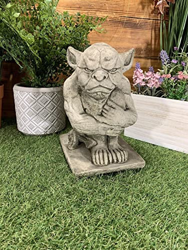 STONE GARDEN GOTHIC GARGOYLE GREMLIN DEVIL DRAGON DETAILED ORNAMENT