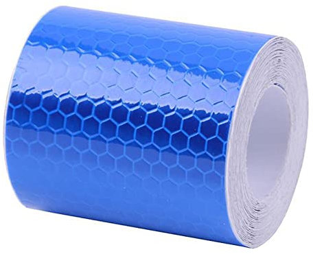 Anawakia Nastro catarifrangente autoadesivo di sicurezza, nastro catarifrangente, nastro segnaletico, 5 × 300 cm (blu)