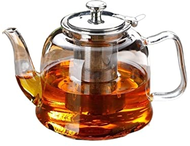 Jarras Jarras de bebidas Tetera de cristal Hogar Alta temperatura Tetera de gran capacidad engrosada puede hervir el filtro de agua Té Hervidor de té Elaboración de té Jarra de Agua de Jarra de Jugo