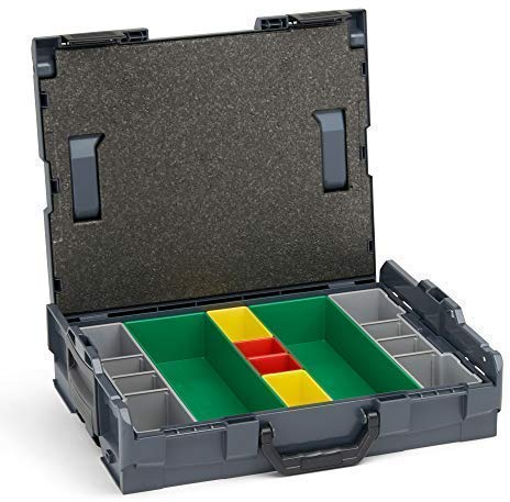 Bosch Sortimo L-Boxx 102 Werkzeugkoffer-Set Anthrazit individuell anpassbar mit Ihrem Logo | bestückt mit L BOXX 102 Einlage Ordnungssystem G3 und Deckelpolster