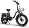 Bici Elettrica Pieghevole 20 Pollici, Fat Ebike Elettrica con Batteria al Litio 48V/24Ah, 250W Motore potente 80N.m, Hydraulic Disc Brake, Specchietto Retrovisore, Max 140Km, Gomme Fat da 4.0”