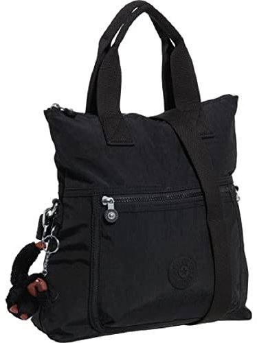 Kipling Eleva Große Handtasche, Schwarz, 12.25 L X 13 H X 4.75 D