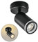 BOYIR LED Deckenleuchte 1-flammig Schwarz Schwenkbar Deckenstrahler GU10 Wandspot Abnehmbarer Frontring Spot lampe Deckenlampe für Wohnzimmer, Schlafzimmer, Gänge I Ohne Leuchenmittel