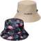 Unisex Fischerhut Fishermütze Faltbar Anglerhut für den Außenbereich Mode Draussen Bucket Hat Sonnenhut Fischerhut mit breiter Krempe Faltbare Strandkappe,Khaki,Flamingo