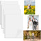 4 hojas Panel de Fotos de Aluminio de Sublimación para hacer foto Bricolaje Impresión de Sublimación Placa de decoración de pared 300 * 200mm