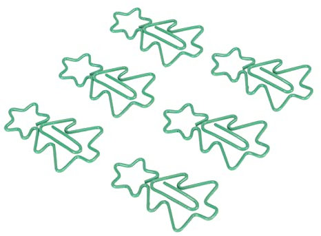 Büroklammern für Weihnachtsbaum, niedlich, rutschfest, für Zuhause, Schule, Büro, 100 Stück