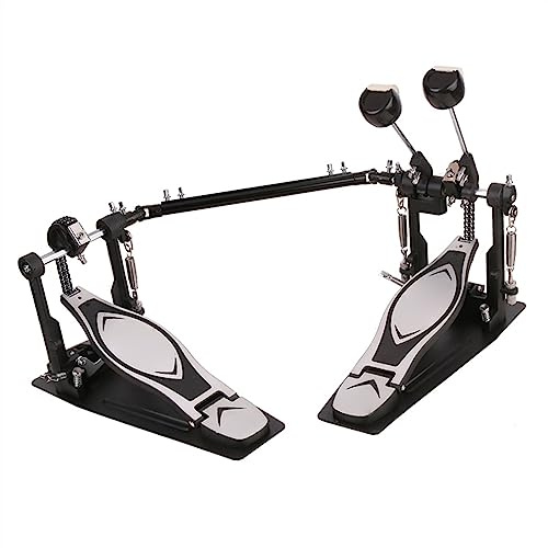 Bass drum-Pedal Elektronisches Schlagzeug-Set, Doppelpedal, Hammer, Professionelles Schlagzeug-Fußpedal, Doppelketten-Nocken-Kick-Drums-Zubehör
