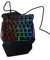 Jectse One Handed Gaming Keyboard, G7 35 Keys RGB Mechanical Gaming Keypad with Wrist Rest, Wired USB Mini Ergonomic Customizable Keyboard for PC Gamers Esports