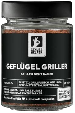 Bremer Gewürzhandel Geflügel Griller Gewürzmischung, gemahlen, ideal für Grill- und Brathähnchen, leckerer Rub für Geflügel, 80g im Glas