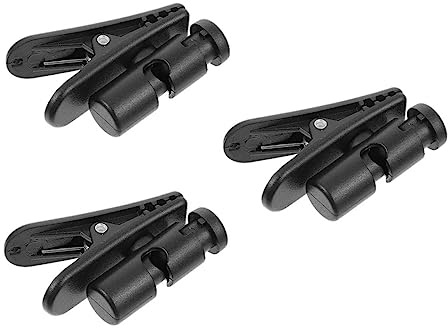 jojofuny 3 Piezas Clips para Auriculares Organizador de Cables para Micrófono Clip de Auriculares para Recogedor Cable Color Negro