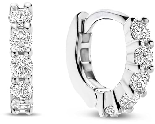TI SENTO MILANO Damen-Creolen aus 925er Silber – Zirkonia