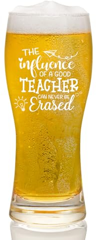 Joymaking Beer Glass - Unique Teacher Gifts for Graduation, Birthday, Teacher’s Day, Christmas - 15oz