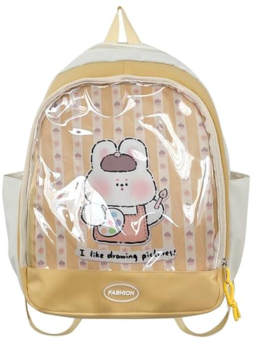 LUOFENG Ita-Rucksack, süßer Rucksack, Schüler-Schulrucksack, japanischer Stil, Rucksack mit großer Kapazität, für Pin-Display
