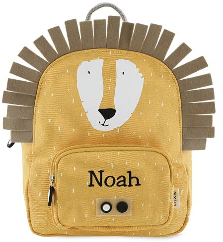 upstitch studio Trixie Kinderrucksack mit Namen personalisiert bestickt (Löwe, Rucksack KLEIN/SMALL)