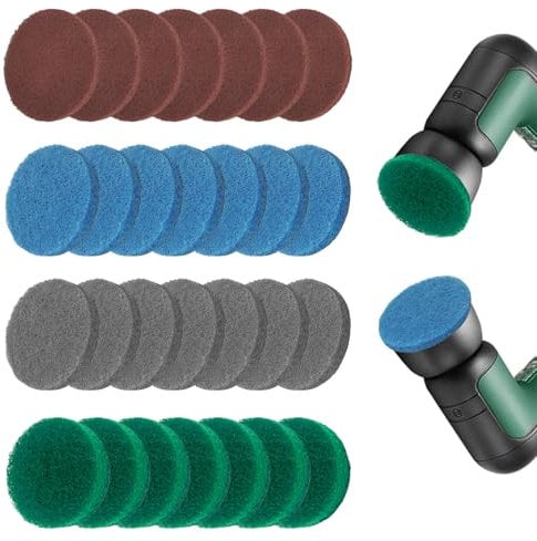 28 Stück Aufsatz für Bosch Universal Brush, Reinigungspad für Elektrische Reinigungsbürste, Küchenpad Mikrofaserpad Hochleistungspad Multi-Use Pad mit Bosch Home/Garden 6033