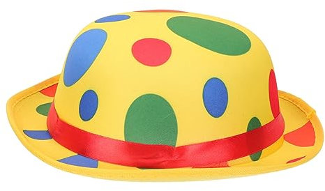 Vaguelly Clown Hut Für Erwachsene Lustiger Zylinderhut Für Kostüm Und Bühnenaufführungen Für Karneval Halloween Und Zirkus-themenpartys Langlebigen Gebrauch