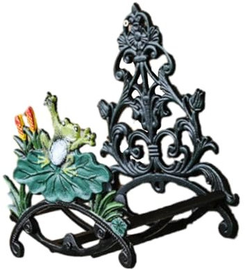 Sharplace Gartenschlauchhalter, Wandhalterung, Vintage, wandmontierter Wasserschlauchaufhänger, Robustes Gusseisen für Zäune, Außenbereich, Hof, Haus und, Frosch, 22.5 x 16 x 28.5 cm