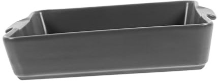 Amosfun 1 Pc bandeja para hornear de cerámica olla de barro para cocinar bandejas para hornear para horno moldes para hornear plato de comida occidental plato para servir comida Blue