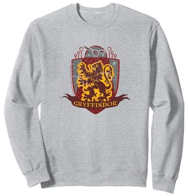 Harry Potter Gryffondor Quidditch Bouclier vieilli Sweatshirt