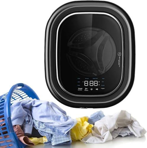 Mini lavadora automática de 3 kg,lavadora de pared, lavadora y secadora completamente automáticas, rodillo de limpieza inteligente, con control remoto de aplicación,para calcetines