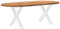 vidaXL Esstisch Hellbraun 220x100x74 cm Massivholz Eiche Oval