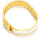 Kelayshia Damen Armband mit Buchstaben, 316L Titan-Stahl, Gold & Weiß, 6.7 Zoll, Modern, Schnalle, Wristband