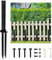 Fence Post Repair Kit, Steel Repair Stakes Fence Post Support Stake Fixer Anchor Ground Spike for Repairing Damaged Gate