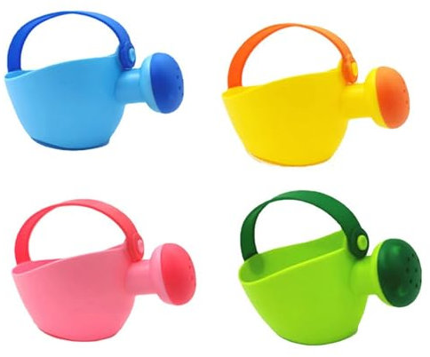 Lot De 4 Min-i Arrosoirs Amusants en Plastique pour en-fants, Jouets pour Piscine, Plage, Jardin Et Bain (Couleur Aléatoire)