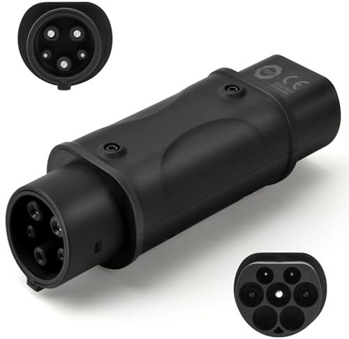 JULIK Adaptateur de type 2 vers type 1, 32 A, 250 V, type 2 EV, câble de charge vers type 1, adaptateur de charge IEC62196 vers SAE J1772, convertisseur pour véhicule électrique