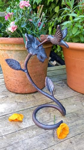 Inspirational Gifting Hummingbird Garden Sculpture Statue Ornament Decor