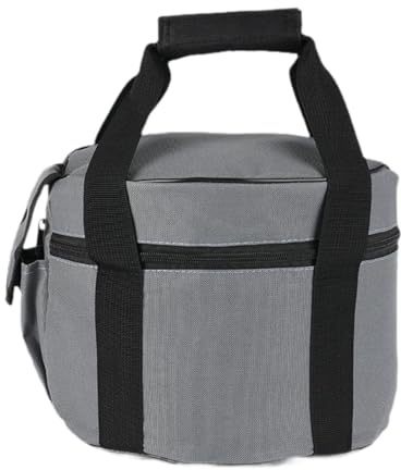 Gralara Camping Cylinder Bag Gas Tank Transporttasche Outdoor Utensilien Organizer Tragetasche mit Strapazierfähigem Oxford Material Und Zuverlässigem Reißver, Gray L