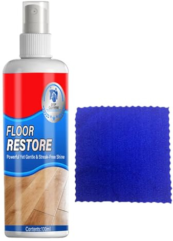 Reparatur- Und Poliermittel Für Holzböden, Langanhaltender Schutz, 100 Ml + Handtuch (Handtuch-Stile Und Farben Sind Zufällig), Holzboden-Auffrischer, Hochglanz-Laminat-Reparaturreiniger, Einfache