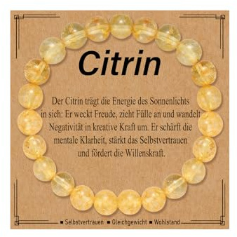 BAROROBA 6mm/8mm Kristall Armband Naturstein Perlen Heilstein Edelstein Armbänder für Damen Herren