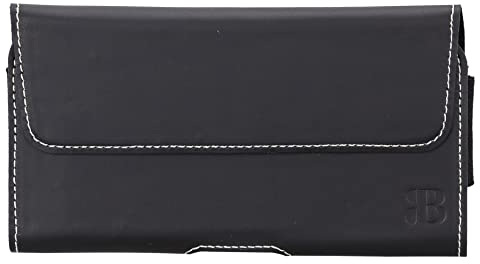 Burkley Gürteltasche für iPhone 7 Plus/iPhone 8 Plus Handyhülle Holster Schutzhülle Gürtel-Schlaufe (Schwarz)