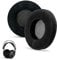 Brainwavz ROUND Replacement Memory Foam Earpads - Suitable For Many Other Large Over The Ear Headphones - Sennheiser, AKG, HifiMan, ATH, Philips, Fostex, Sony (Black-Velour)