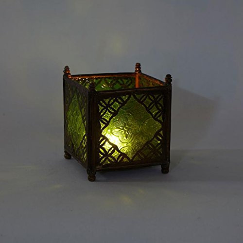 Windlicht Glas - Maritime Deko Gläser, 6er Set Blau Deko-Gold DIY