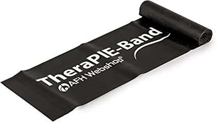 AFH Webshop Therapie Band | Übungsband | Fitnessband | Trainingsband | ca. 2m | extra stark | schwarz