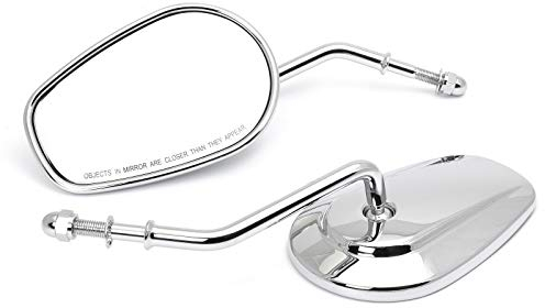 Custom Spiegel Latest Style Tapered chrom kurzer Arm mit E-Zulassung für H-D, Paar
