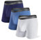 Separatec Boxer Homme Caleçon Boxer en Fibre de Bambou avec Poches Séparées sous-vêtements Caleçon Classique à La Mode, Lot de 3