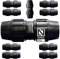 Suinga Pack 10 MANGUITO ENLACE POLIETILENO 40MM. Producto con certificado AENOR utilizado en tuberías 40 mm para uso fontanería, riego y obras