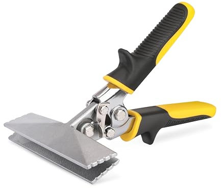 HURRICANE Aggraffatrice manuale per lamiera, ganascia dritta da 15,2 cm, strumenti per appiattire il metallo, pinze per piegatura con manico ergonomico TyreGrip