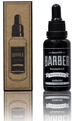 Barber Marmara Beard Oil 30ml Bart Öl für die tägliche Bartpflege von 3-Tage-Bart bis Vollbart Sandelholz Bartpflege Öl Männer Extra Glanz und geschmeidigkeit. Hochwertiges Bartöl herren