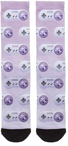 Nintendo SNES Game Controller Crew Socken, Mehrfarbig, Einheitsgr��e