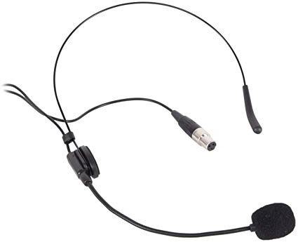 PROEL EIKON HCM25AK - Microfono ad archetto a condensatore miniaturizzato con connettore mini cannon XLR 3 poli Femmina, Nero