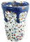 Murano Glass Drinking Glass Tumbler Blue Multi Green Yellow Silver Hand Made Millefiori (Blue)