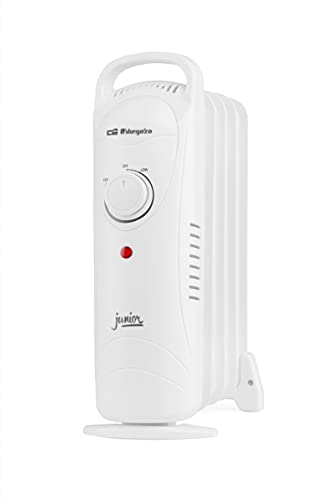 Orbegozo RO 720 - Radiador de aceite Junior, Protección Sobrecalentamiento, Silencioso, Asa de transporte, 700 W