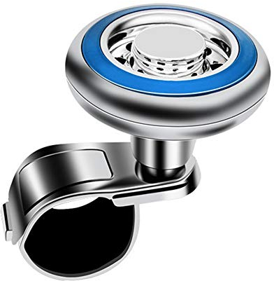 MiOYOOW Lenkradknauf, Drehknopf Edelstahl Auto Power Griff Spinner für Auto SUV Truck Golfwagen